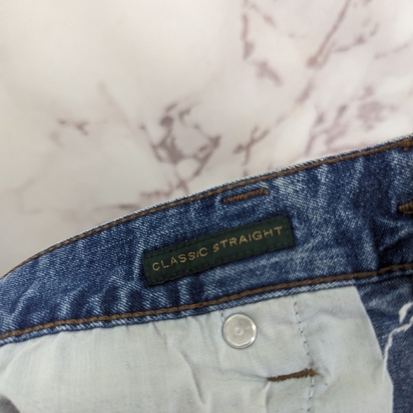 Lauren Ralph Lauren Shorts Women 8 Jean Denim High Rise Medium Wash Cut Off Mom - Picture 10 of 11